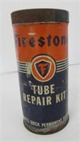 Firestone Tube Repair Kit Tin. Measures 6.5" T.