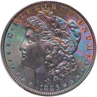 $1 1886 PCGS MS65