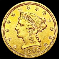 1896 $2.50 Gold Quarter Eagle UNCIRCULATED