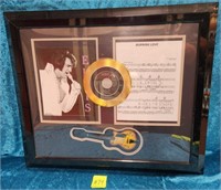 11 - ELVIS BURNING LOVE FRAMED COLLECTIBLE (A74)