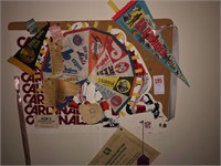 Cork Board Full of Memorabilia