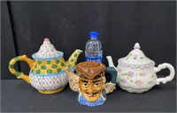 Lot of Decorative Teapots