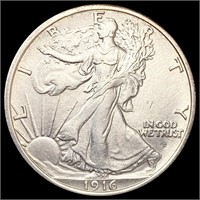 1916-D Walking Liberty Half Dollar CLOSELY