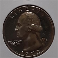 PROOF WASHINGTON QUARTER-1972-S