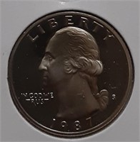 PROOF WASHINGTON QUARTER-1987-S