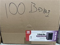 GARDNER BENDER 1 GANG BOX (100 COUNT) RETAIL $300