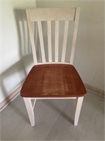 Vintage Mission-Style Plank Bottom Chair