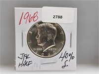 1968 40% Silv JFK Half $1 Dollar