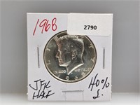 1968 40% Silv JFK Half $1 Dollar