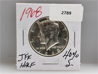 1968 40% Silv JFK Half $1 Dollar