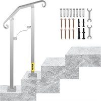 VEVOR Outdoor Stair Railing, Fit 1 or 2 Steps