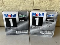 2 Boxes 5W-30 Mobile Oil 12 Quarts Total