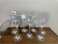 7 Schott Zwiesel Revue Crystal Burgundy Glasses