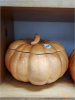 2 Pumpkin Cookie Jars-1 made in portugal