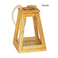 New - Wooden Candle Lantern