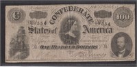 Confederate States of America Paper Money T-65, $1