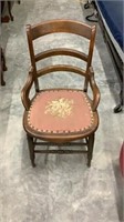 Antique Chair With Needle Point