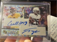 Caleb Williams /Travis Dye 1/1 pro set ex