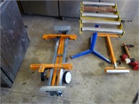 Lot of 3 Rolling/Holder Tables