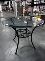 GLASS TOP DINING ROOM TABLE B103