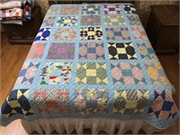 Handmade Quilt #58 9 Block Squares Pattern
