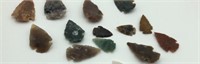 Arrowheads, 20 Stone Arrowheads, Size 1”-1.5”,