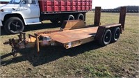 1987 Beck Flatbed Trailer W/ramps