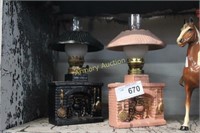 MINI OIL LAMPS - FIREPLACE DECOR