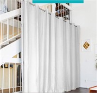 7'x4' Room Divider Curtain, Whote
