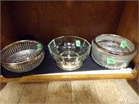 Glass crystal bowls