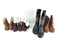 Six pairs ladies and girls shoes