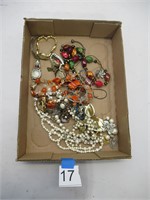 assorted costume jewelry