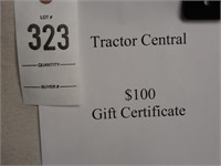 Tractor Central $100 Gift Certificate