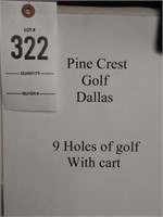 Pinecrest Golf Course - 9 Hole With Cart
