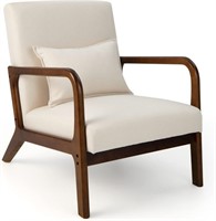 Giantex Modern Accent Chair with Pillow - Comfy...