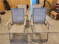 Folding Patio Chairs, Set of 4