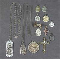 Religious Charms & Pendants, Some Sterling