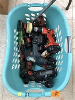 Laundry Basket of Power Tools etc.