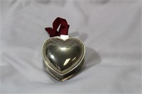 A Heart Shape Metal Trinket Box