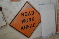 Road Work Ahead Sign