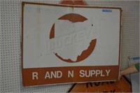 R & N Supply Quality Buckeye Metal Sign