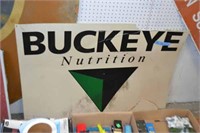 Plastic Buckeye Nutrition Sign