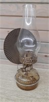 Vintage Oil Lamp with reflector shield