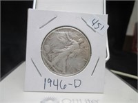 Walking Liberty Half Dollar 1946-D