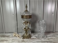 Lead Crystal Lamp, Candle Holder
