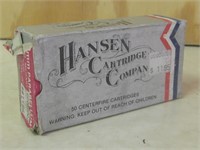 Box Of 50 Hansen 9mm Parabellum Ammo