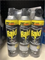 Raid wasp & hornet 3 cans