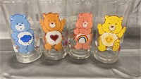 Care Bear Pizza Hut Glasses Qty 4