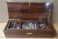 Wood Box w/Cuff & Tie Links Made in Prichard ID