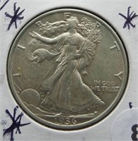 1936  Walking Liberty Silver Half Dollar.